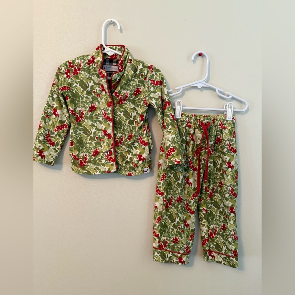 SweetHoney Christmas Botanical Pajama Set